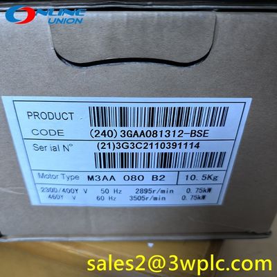 มอเตอร์แบบหุ้มทั้งหมด ABB 3GAA081312-BSE พร้อมโครงสเตเตอร์อะลูมิเนียม