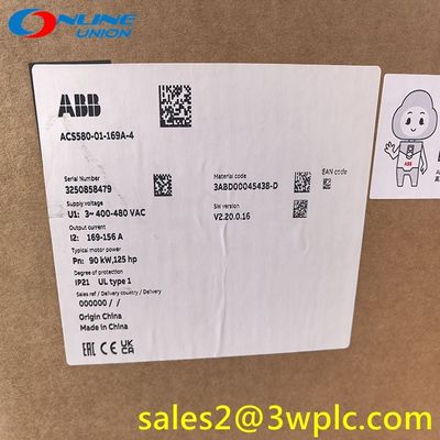 การขับเคลื่อนติดผนัง ABB ACS580-01-169A-4 LV AC ปัจจัยทั่วไป ป้องกัน IP21