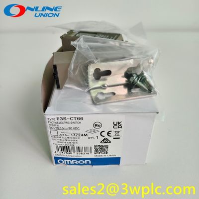 เซ็นเซอร์รับแสงโฟโตอิเล็กทริค OMRON E3S-CT66 พร้อมแอมป์ในตัว สำหรับชิ้นส่วน OMRON แบบ Through Beam 24V DC
