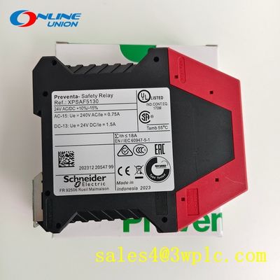 รีเลย์ความปลอดภัยแบบอินเตอร์ล็อค โมดูล Schneider XPSAF5130 สวิตช์ความปลอดภัย Schneider
