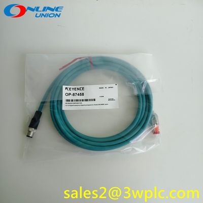 สายอีเธอร์เน็ต M12 4 พิน RJ45 KEYENCE OP-87458 เข้ากันได้กับ NFPA79 แบบตรง 5 เมตร