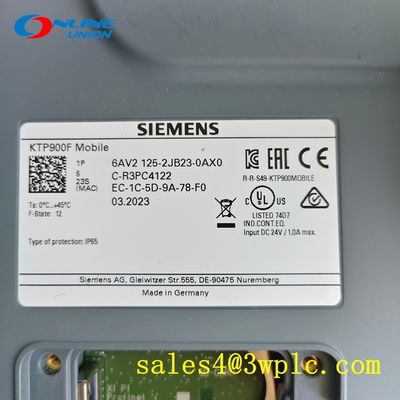 โมดูล PLC SIEMENS แบบพกพา SIEMENS 6AV2125-2JB23-0AX0 SIMATIC HMI KTP900F