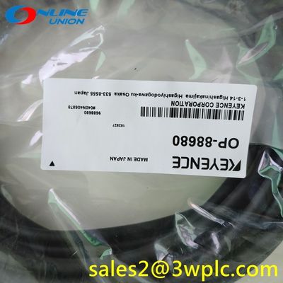 ชิ้นส่วน KEYENCE 10 เมตร สายควบคุม KEYENCE OP-88680 เครื่องหมาย CE สำหรับการตรวจจับที่แม่นยำ