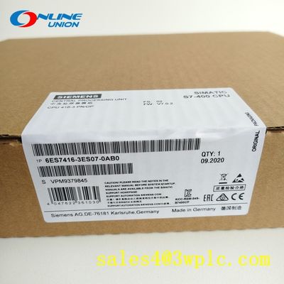 16MB SIEMENS 6ES7416-3ES07-0AB0 S7-400 24VDC CPU 416-3 PN/DP หน่วยประมวลผลกลาง