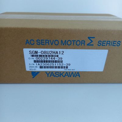เครื่องยนต์เซอร์โว YASKAWA ชิ้นส่วน YASKAWA SGM-08U2HA12 สําหรับฉากอัตโนมัติอุตสาหกรรม