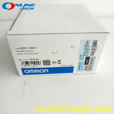 เซนเซอร์ตรวจจับอะลูมิเนียม OMRON Parts OMRON E2EY-X8C1 2M Proximity Sensor สำหรับระบบอัตโนมัติในอุตสาหกรรม