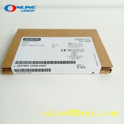 2MB SIEMENS PLC Module 6ES7952-1AS00-0AA0 การ์ดความจํา RAM ของ SIEMENS