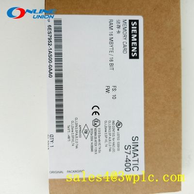 2MB SIEMENS PLC Module 6ES7952-1AS00-0AA0 การ์ดความจํา RAM ของ SIEMENS
