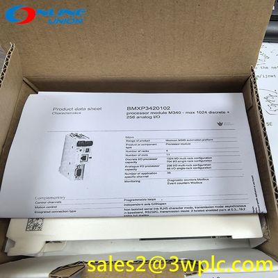 BMXP3420102 Schneider Modicon M340 Processor Module for Industrial Automation (1024 I/O, 4MB Memory)