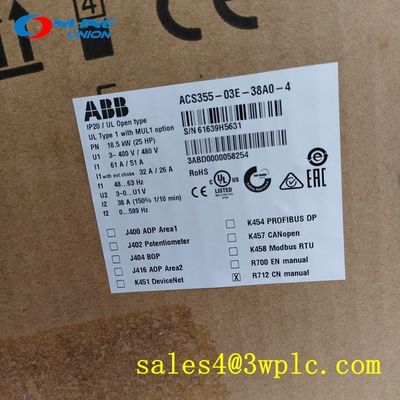 ACS355-03E-38A0-4  3AUA0000058194 ABB  compact, versatile AC drive