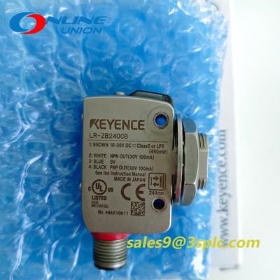 KEYENCE LR-ZB240CB M18 Laser Sensor 240mm Range M12 Connector