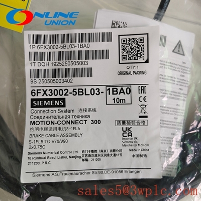 6FX3002-5BL03-1BA0 SIEMENS BRAKE CABLE PREASSEMBLED