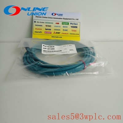 OP-87458 KEYENCE Ethernet cable (M12 4-pin / RJ45) NFPA79-compatible Straight cable 5 m