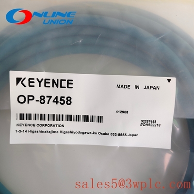 OP-87458 KEYENCE Ethernet cable (M12 4-pin / RJ45) NFPA79-compatible Straight cable 5 m
