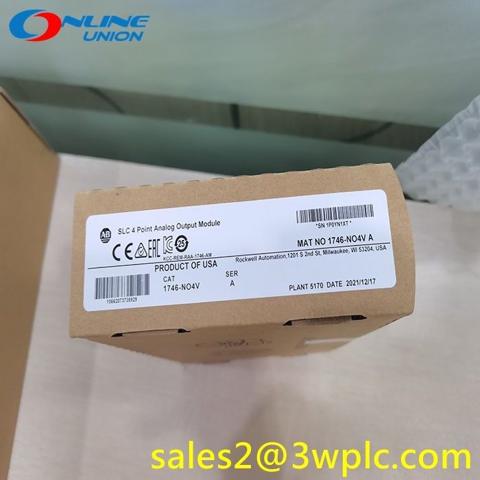 1746-NO4V Allen Bradley Four Point  Non-Isolated SLC 500 Standard Analog Voltage Output Module