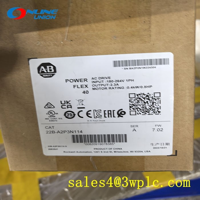 22B-A2P3N114 Allen Bradley PowerFlex 40 - 0.4 กิโลวัตต์ (0.5 แรงม้า) AC Drive