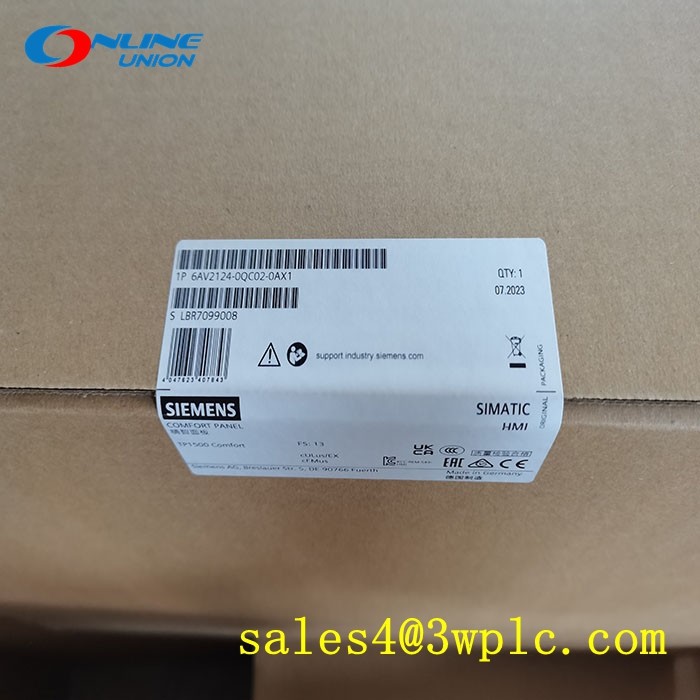 6AV2124-0QC02-0AX1 SIEMENS  HMI TP1500 Comfort Panel, touch operation
