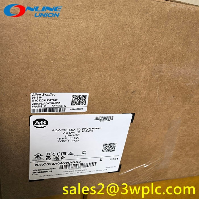 20AC022A0AYNANCO Allen Bradley PowerFlex 70 ไดรฟ์ AC 11 kW 22 A