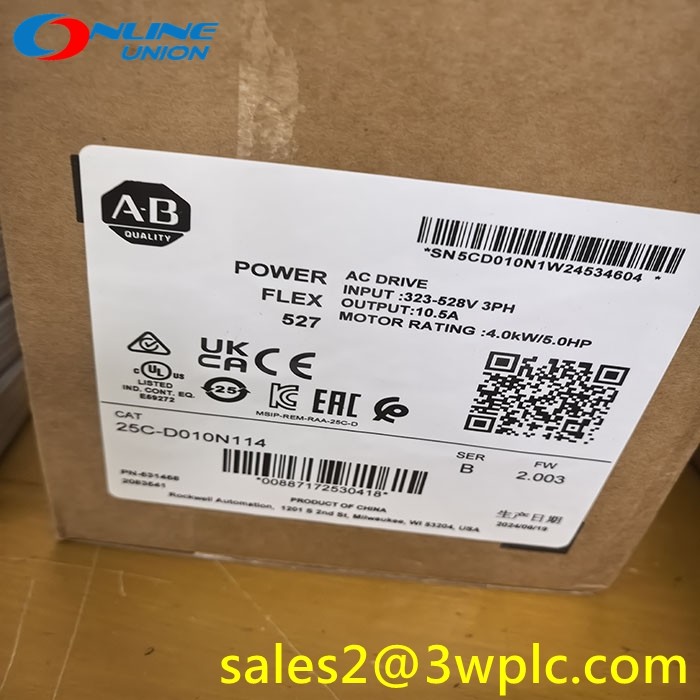 25C-D010N114 Allen Bradley PowerFlex 527 4kW / 5Hp AC Drive
