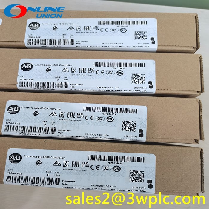 1756-L81E Allen Bradley ContrôleLogix5580 Contrôleur Logix5580
