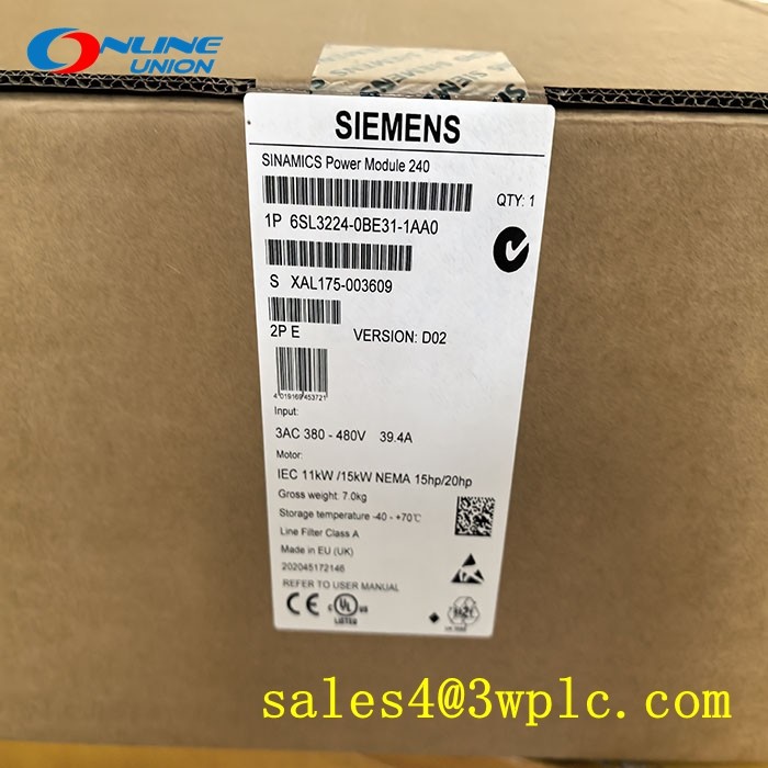 6SL3224-0BE31-1AA0 โมดูลพลังงาน SIEMENS SINAMICS G120 PM240
