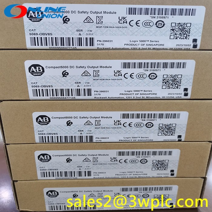 5069-0BV8S Allen Bradley Compact GuardLogix SIL2 1.0/0.5M モーション