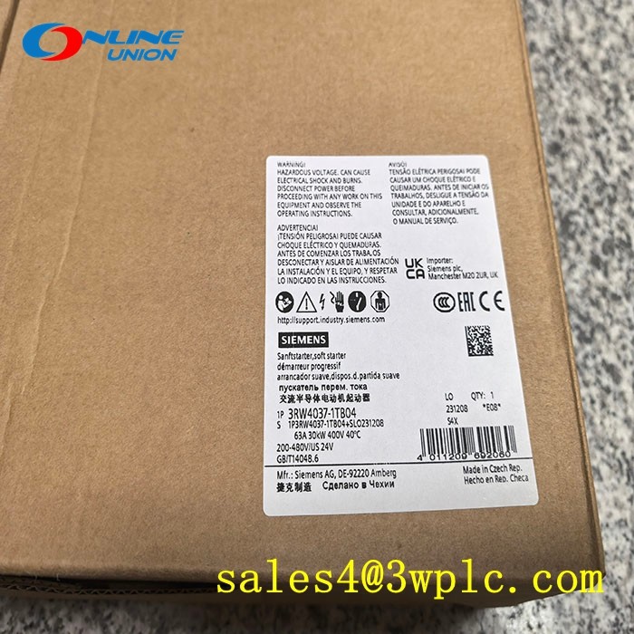 3RW4037-1TB04 SIEMENS SIRIUS soft starter S2 63 A