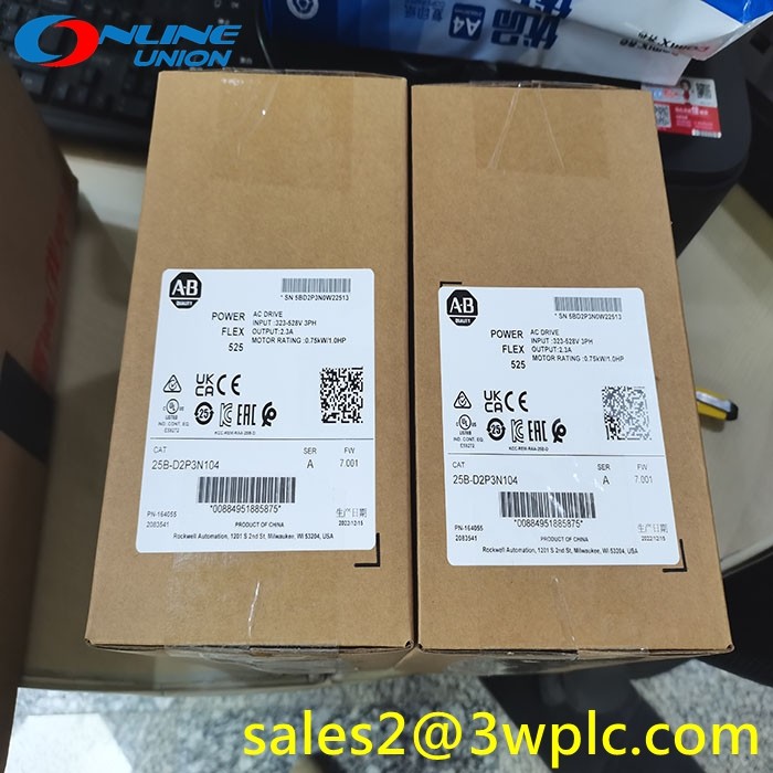 25B-D2P3N104 Allen Bradley PowerFlex 525 0.75kW (1Hp) AC Drive