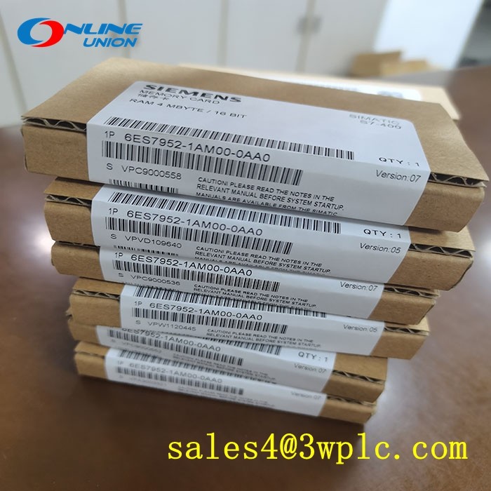 6ES7952-1AM00-0AA0 SIEMENS  การ์ดหน่วยความจำ RAM สำหรับ S7-400