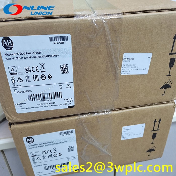 2198-D020-ERS3 Allen Bradley Kinetix 5700 Dual Axis Inverter