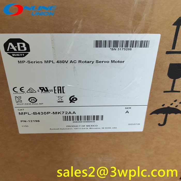 480V MPL-B430P-MK72AA อัลเลน แบรดลีย์ MP Series MPL AC Rotary Servo Motor