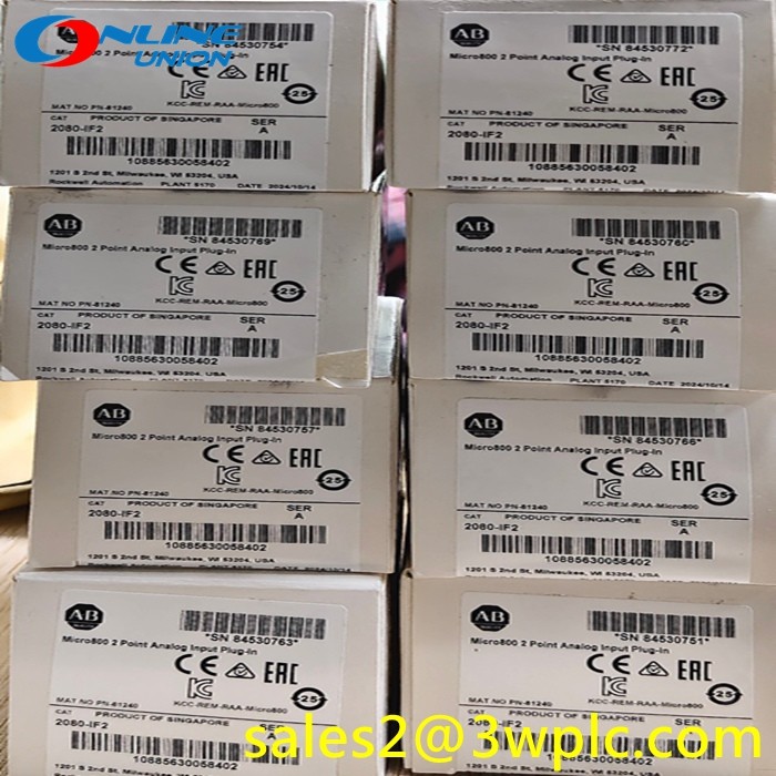 2 จุด 2080-IF2 Allen Bradley Micro800 Analog Plug ในระยะเวลา 180ms ต่อช่องที่เปิดให้ใช้งาน