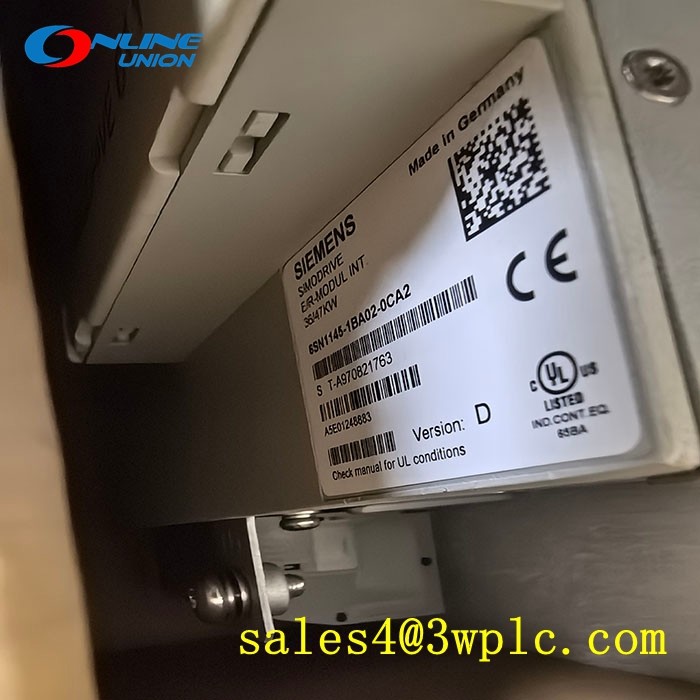 6SN1145-1BA02-0CA0 SIEMENS SIMODRIVE 611 โมดูลป้อน/ป้อนกลับแบบ regenerative