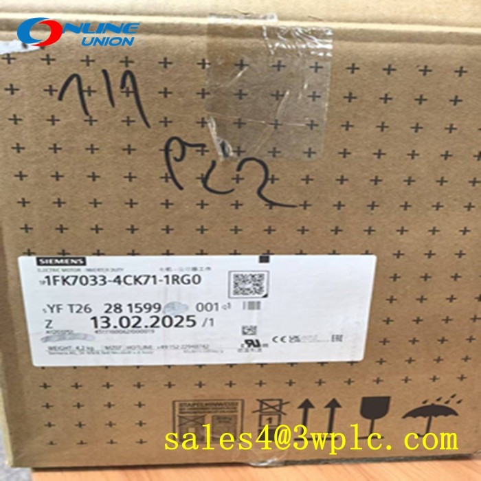 0.5 KW SIEMENS 1FK7033-4CK71-1RG0 SIMOTICS S เครื่องยนต์ซินโครน 1.3 Nm