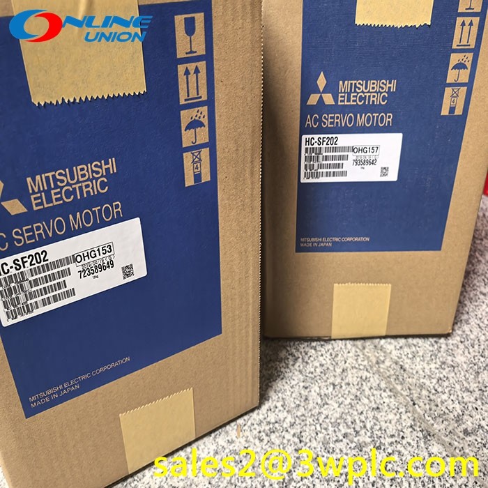 2000 รอบ / นาที MITSUBISHI HC-SF202 2KW ปริมาตรการผลิตอัตราการตอบสนองระดับสูง 200V AC