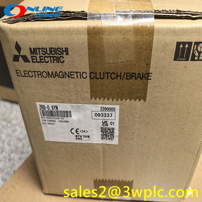 เบรกผงแม่เหล็ก MITSUBISHI ZKB-0.6YN ความแม่นยำสูง DC 24V 1800 รอบต่อนาที