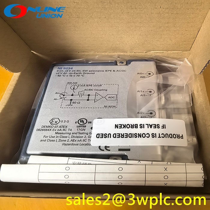 โมดูลวัดสัญญาณไดนามิก NI-9234 National Instruments แบบสี่ช่องสัญญาณ