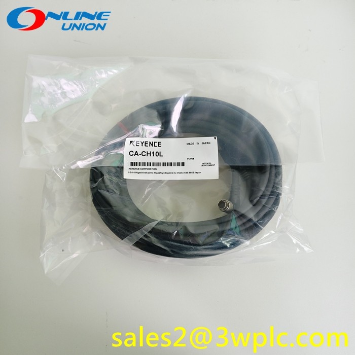 สายเคเบิลกล้องคอนเนคเตอร์ KEYENCE CA-CH10L รูปตัว L ยาว 10 เมตร สำหรับกล้องความเร็วสูง