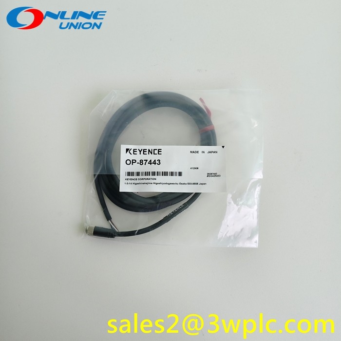 สายไฟแบบมีสาย 4 พิน KEYENCE OP-87443 Panel M8 (IX Series Thru Beam) ยาว 2 เมตร