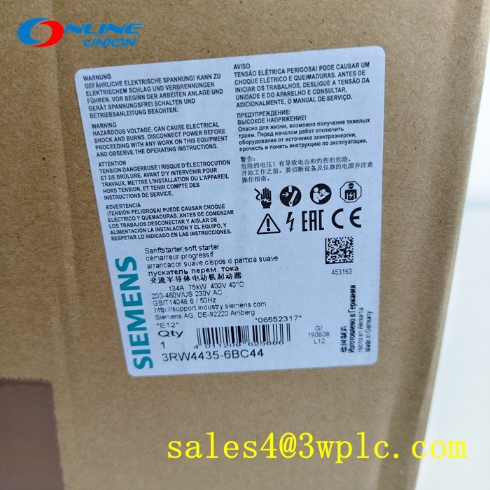 ค่า Soft Starter SIEMENS 3RW4435-6BC44 400 โวลต์ สำหรับงานอุตสาหกรรม