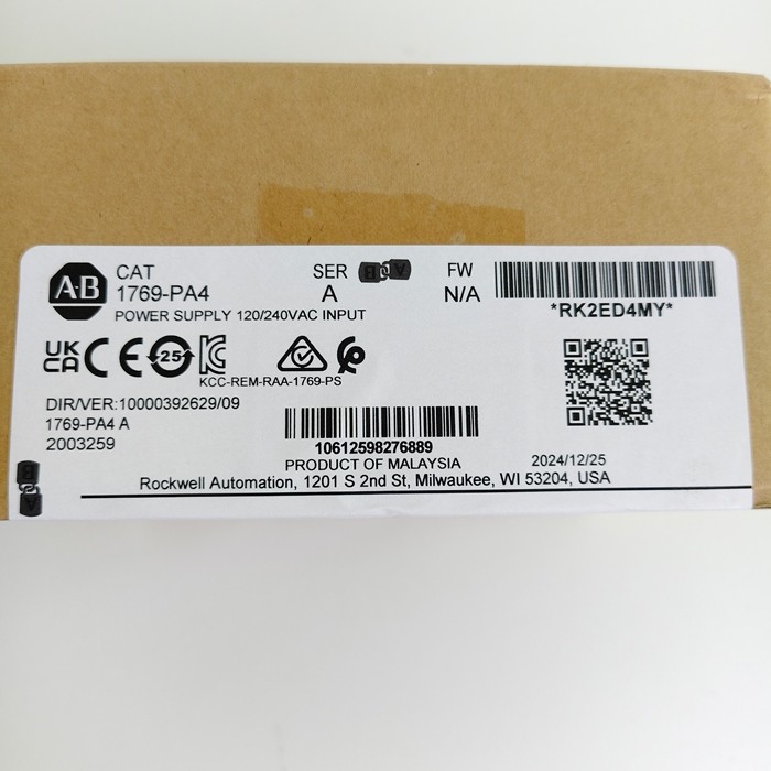 AC Allen Bradley 1769-PA4 Power Module ป้องกันกระแสไฟฟ้าเกินระยะ สําหรับระบบ CompactLogix