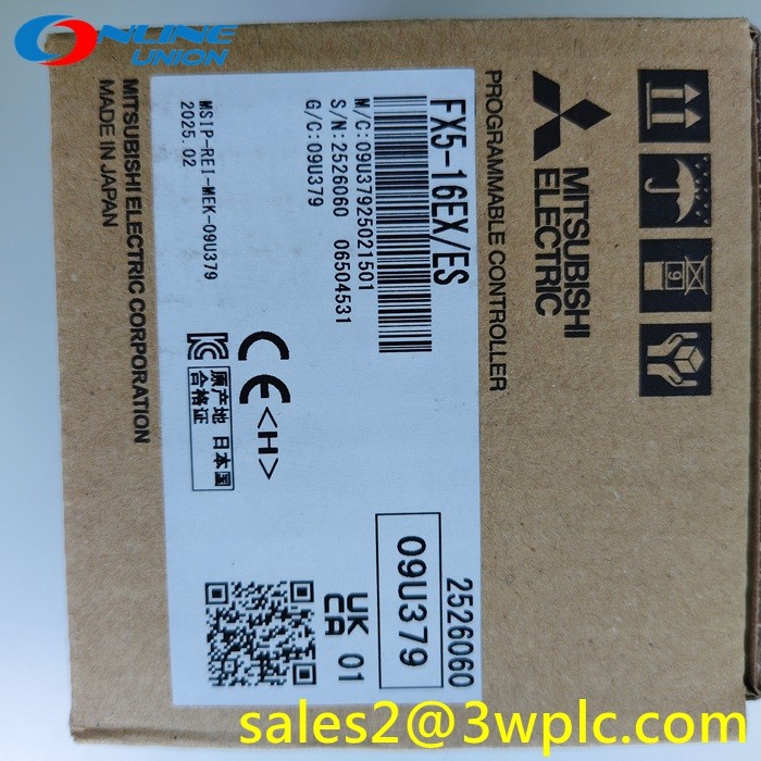โมดูลมิตซูบิชิ FX5-16EX/ES โมดูลอินพุต FX5 พร้อมการเดินสายที่ยืดหยุ่น