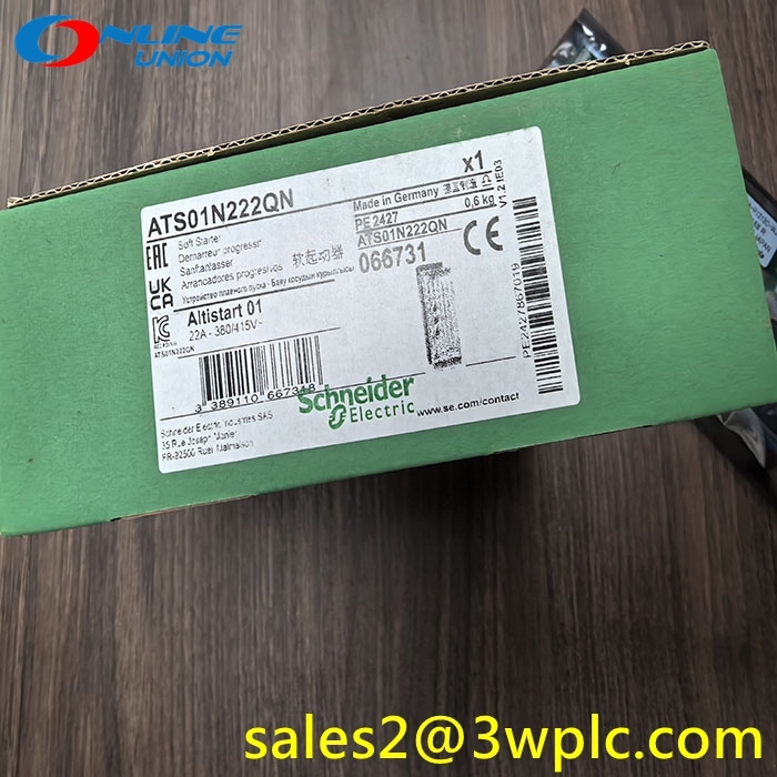 ATS01N222QN Schneider Soft Starter for 3-Phase Asynchronous Motors (7.5–11 kW)