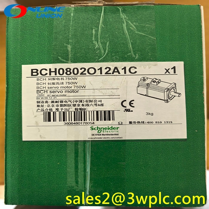 BCH0802012A1 Schneider  2.9kW High-Performance Servo Motor with IP65 Protection for Industrial Automation